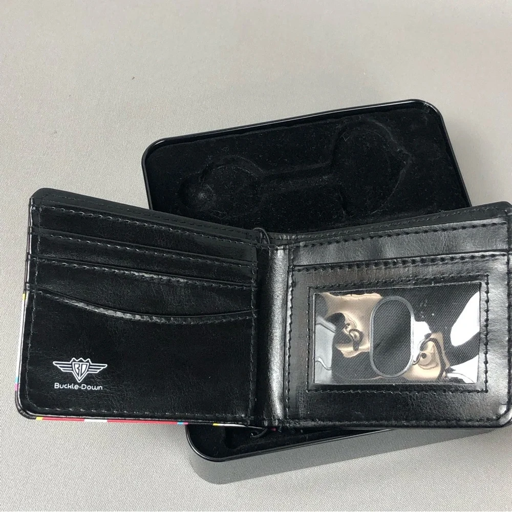 Disney Mickey Mouse Face Buckle Down Bi-Fold Wallet